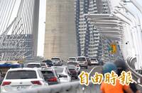 淡江大橋今晚8時起預警性封閉  陳世凱：預計週日開放