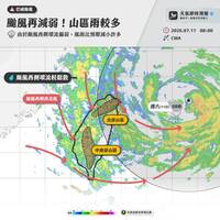 巴威觸陸強度再減弱！ 專家示警「未來6小時最大風雨」