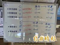 堰塞湖將溢流台鐵東幹線部分停駛  鳳林＝花蓮傍晚起增開區間車