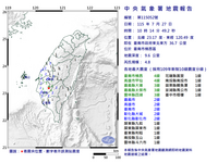 3縣市國家級警報大作！南台灣規模4.8地震 最大震度4級