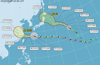 中颱白海豚週末最靠近！氣象署估今發海警 父親節雨彈來襲