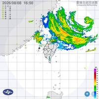 白海豚來了！7縣市大雨特報 雷達回波驚見北台灣「被罩住」