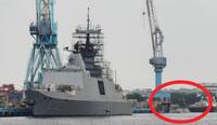 升級版海軍康定艦出塢！換裝華陽垂直發射系統 與潛艦海鯤號同框