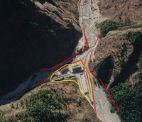 人禍！中尼邊境山洪吞噬中國吉隆口岸 空拍圖曝「建物竟蓋在河道口」
