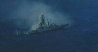 身中多彈爆起巨大火光煙塵  舷號935「蘭陽軍艦」最後身影曝光