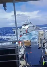 中菲南海衝突再起 菲方指控中國海警船衝撞船隻