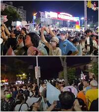 洋流外溢鐵藍票倉！ 沈伯洋合體黃世杰  中壢夜市大爆場網驚呆