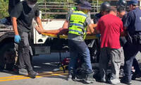 台東小貨車肇逃警追20公里攔截  酒駕前科男拒捕自殘渾身血