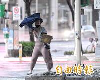 漏網鏡頭》「薔」風太狂 連人帶傘緊急「抱這個」