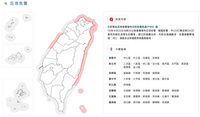 薔琵來襲！8縣市沿海巨浪告警 氣象署示警：遠離沿岸