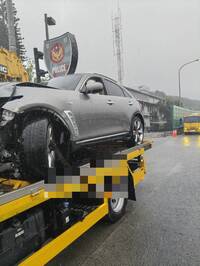 國道1號三義路段3車連環撞  肇事駕駛逃逸