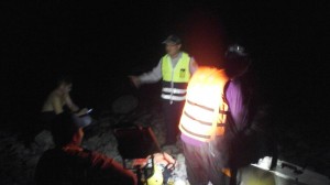 大漢溪溪水湍急 1女子受困平安獲救