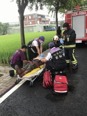 2日豪雨巡田水  82歲老農墜水溝溺斃