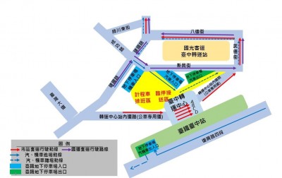 台中火車站春節交通疏導 一張圖看懂快速通行小撇步