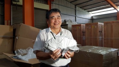 加利3月進口中國貨偽冒MIT口罩 近7萬個還扣在海關貨櫃場
