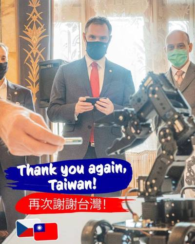 布拉格與我國深化夥伴關係！ 賀吉普發文：再次謝謝台灣