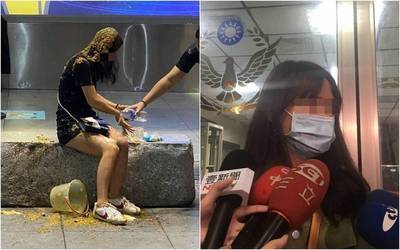 夜店與女爆口角扯髮互毆 潑屎妹被起訴