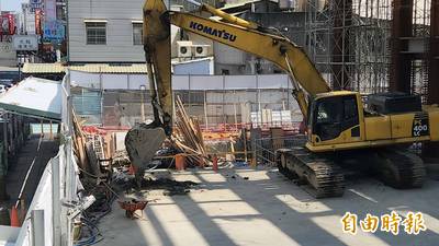 彰基新建大樓工程擋泥牆崩塌  怪手駕駛遭活埋搶救不治