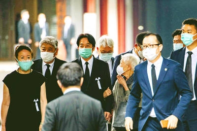 《TAIPEI TIMES》Japan mourns as funeral for Abe held