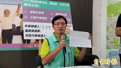 屏東市長選舉 周佳琪陣營質疑李清聖清廉、李公布財產並簽廉政公約