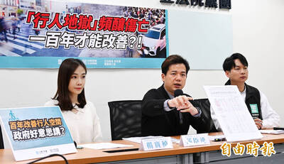 改善交通事故死傷 立院民眾黨團：可參考柯市府「綠色行人道」