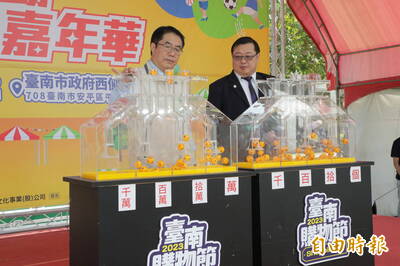 不只機票和萬元現金 台南購物節送出「黃金1兩」