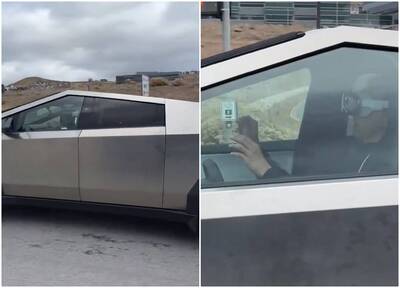 畫面曝！他開特斯拉戴蘋果Vision Pro玩虛擬實境 美交通部長警告