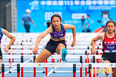 全中運》練100M跨欄不到1年 林子婕成最快國中生