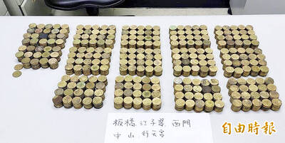 《TAIPEI TIMES》Brothers arrested for fraud involving NT$50 coins