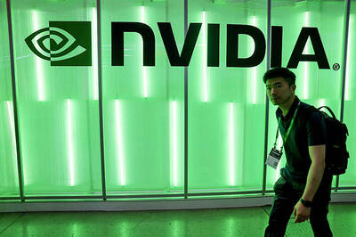《TAIPEI TIMES》 Nvidia tops US$3tn in value, leapfrogging Apple