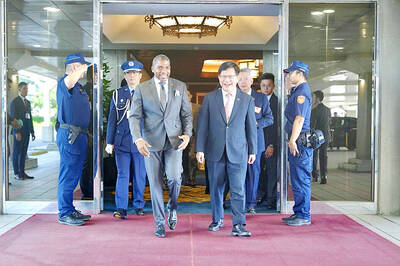 《TAIPEI TIMES》 Saint Kitts PM in Taiwan, seeks stronger ties