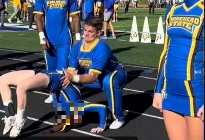 驚悚片！啦啦隊後空翻失誤 美國女重摔在地「扭斷脖子」