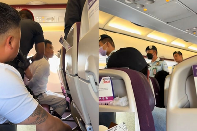 扯！泰籍移工疑「嗑藥」要開機艙門 乘客聯手壓制