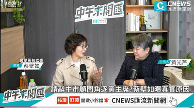 選民眾黨主席？ 蔡壁如：跟黨內領袖人物溝通完再做決定