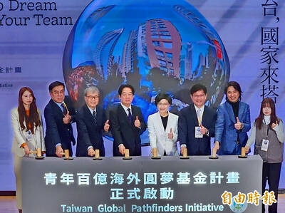 《TAIPEI TIMES》 Lai launches NT$10B youth overseas program