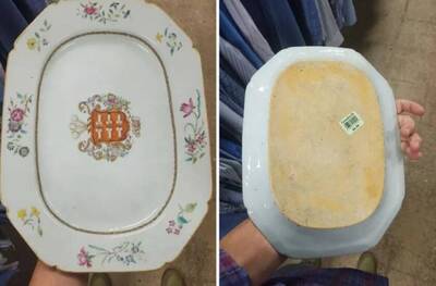 美國男子二手店淘到乾隆瓷盤 花164元估價近20萬