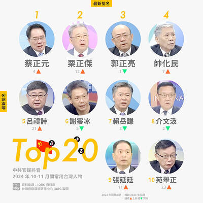 《TAIPEI TIMES》 Beijing using comments to undermine Taiwan