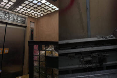 台中新光三越氣爆 他受困電梯1小時：終於爬出去......