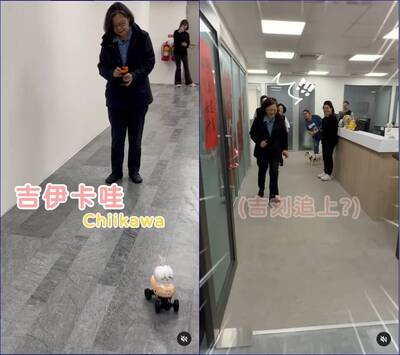 吉伊卡哇燈籠改裝遙控車！小英室內飆車網讚「吉度可愛」