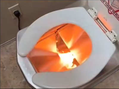 「焚燒式馬桶」引話題 網驚：真火燒屁股