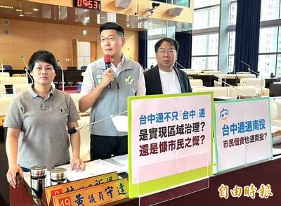 台中通APP互惠南投 議員促嚴防中市民個資外洩