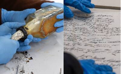 澳洲古老燈塔油漆工  牆壁縫隙意外發現122年前瓶中信