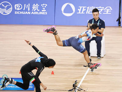 《TAIPEI TIMES》Taiwanese skater claims gold at the World Games