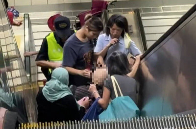 北捷永春站意外！外籍看護推輪椅「誤闖手扶梯」 老伯慘摔波及乘客