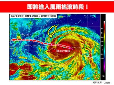 樺加沙持續增強擴大！專家：即將進入「風雨搖滾時段」