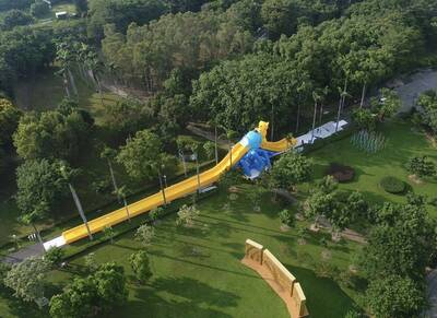 台南水道博物館玩百米滑水道 雙十連假12歲以下免費入園