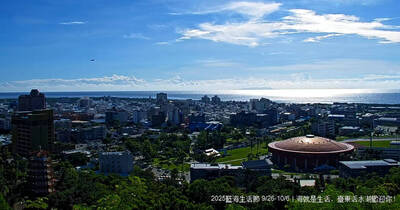 老牌台東鯉魚山新觀法 4K即時影像鳥瞰城市海景