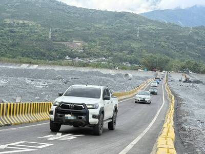 台9線馬太鞍溪橋涵管便道今通車 公路局釋路線圖