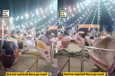 畫面曝光！印度遊樂設施突「崩塌」 男子卡座椅慘遭拖行