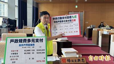 台中戶政規費多元支付上路10年，民眾使用率僅3成